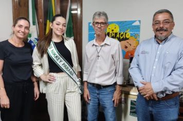 Foto - VISITA DA MISS NIKKEY PARANÁ