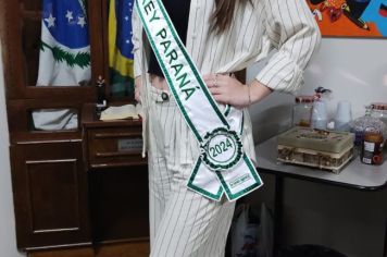 Foto - VISITA DA MISS NIKKEY PARANÁ
