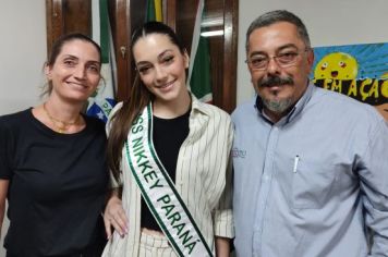 Foto - VISITA DA MISS NIKKEY PARANÁ