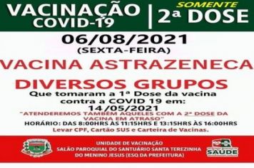 2ª DOSE DA VACINA ASTRAZENECA CONTRA A COVID 19!!