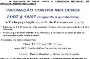 VACINAÇÃO INFLUENZA 