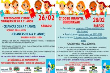 2º DOSE INFANTIL E REPESCAGEM 1º DOSE