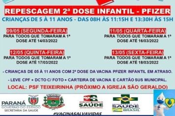 REPESCAGEM  2º DOSE INFANTIL - PFIZER