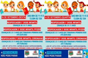 REPESCAGEM 1º DOSE INFANTIL