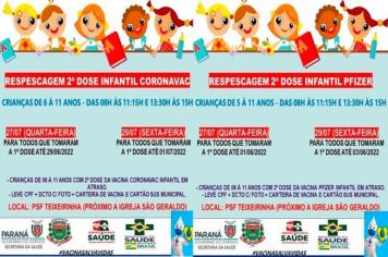 REPESCAGEM  2º DOSE INFANTIL