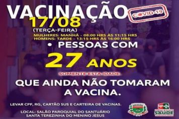 VACINAÇÃO COVID-19: 27 ANOS