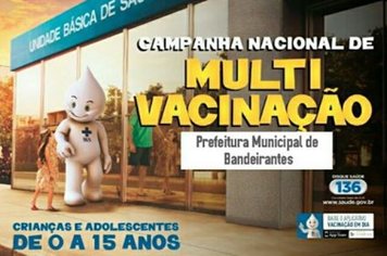 Hoje é ‘Dia D’ para atualizar as vacinas dos menores de 15 anos