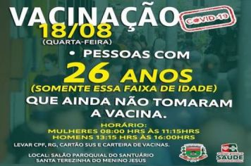 VACINAÇÃO COVID-19: 26 ANOS