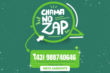 SECRETARIA DE MEIO AMBIENTE DE BANDEIRANTES AGORA CONTA COM WHATSAPP PARA ATENDIMENTO DIRETO À POPULAÇÃO