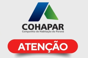 COHAPAR ANUNCIA QUITAÇÃO DE DÍVIDAS HABITACIONAIS DE ATÉ R$ 7 MIL