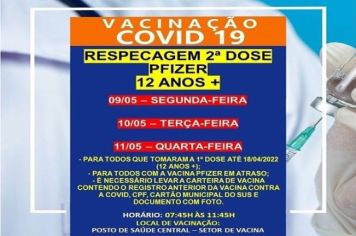 REPESCAGEM  2º DOSE MAIORES DE 12 ANOS