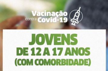FORMULÁRIO 12 A 17 ANOS COMORBIDADES: VACINAÇÃO COVID-19