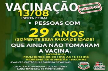 VACINAÇÃO 29 ANOS
