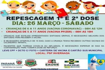 REPESCAGEM 1º E 2º DOSE INFANTIL