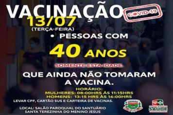 VACINAÇÃO COVID-19: 40 ANOS!