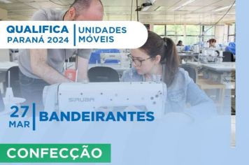 PREFEITURA DE BANDEIRANTES PROMOVERÁ CURSOS DE CONFECÇÃO 