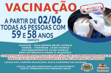 VACINAÇÃO PESSOAS COM 58 ANOS