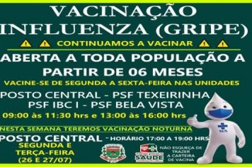VACINA CONTRA A INFLUENZA (GRIPE)