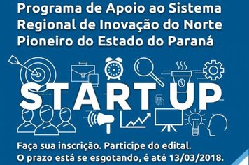 Programa de Apoio ao SRI (Sistema Regional de Inovação) investirá até R$ 30 mil por projeto