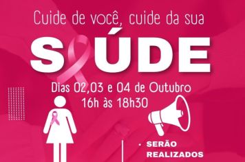 SECRETARIA DE SAÚDE DE BANDEIRANTES ANUNCIA PROGRAMAÇÃO ESPECIAL PARA OUTUBRO ROSA.