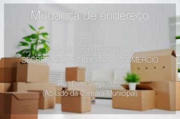 Sala do Empreendedor e PROCON em novo endereço!