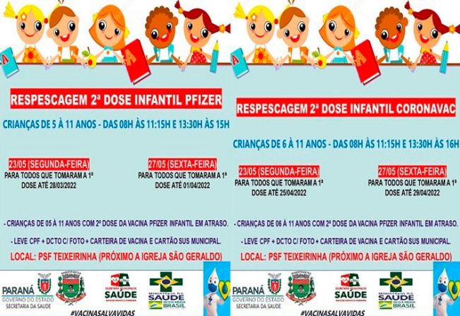 REPESCAGEM  2º DOSE INFANTIL