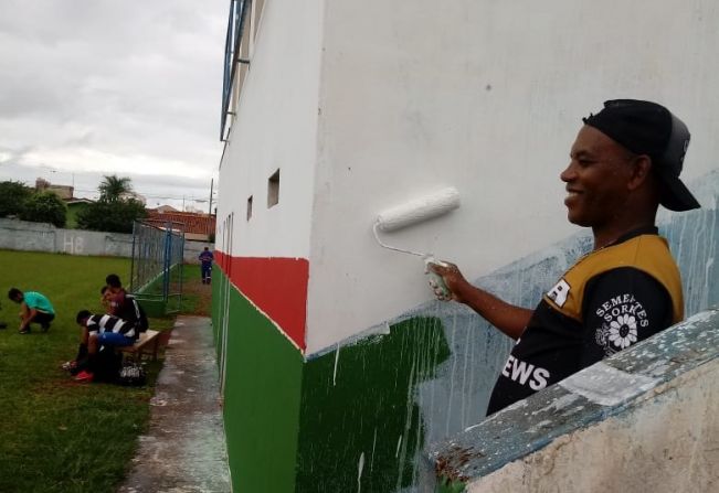 Parceria comunidade e Prefeitura revitaliza Estádio São Bento