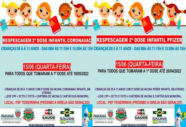 REPESCAGEM  2º DOSE INFANTIL