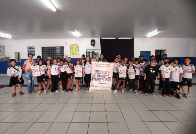 VIGILÂNCIA SANITÁRIA ORIENTA ESTUDANTES DA REDE MUNICIPAL DE ENSINO NO COMBATE À DENGUE 