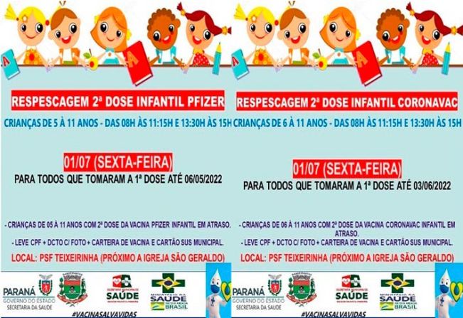 REPESCAGEM  2º DOSE INFANTIL