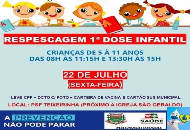 REPESCAGEM 1º DOSE INFANTIL