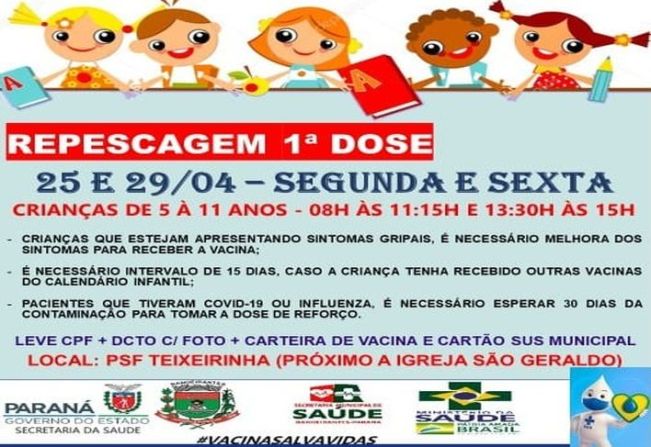 REPESCAGEM 1º DOSE INFANTIL