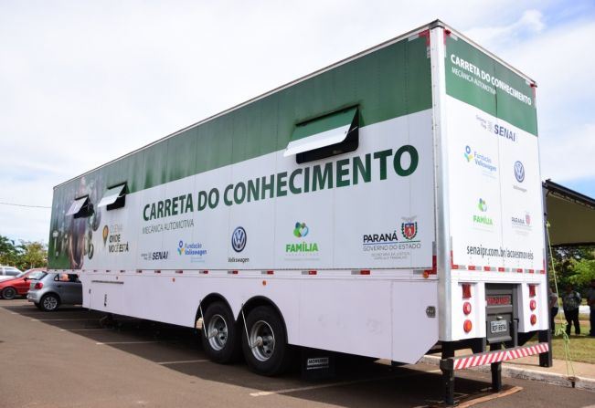 Chega ‘Carreta do Conhecimento’ com curso de Mecânica Automotiva