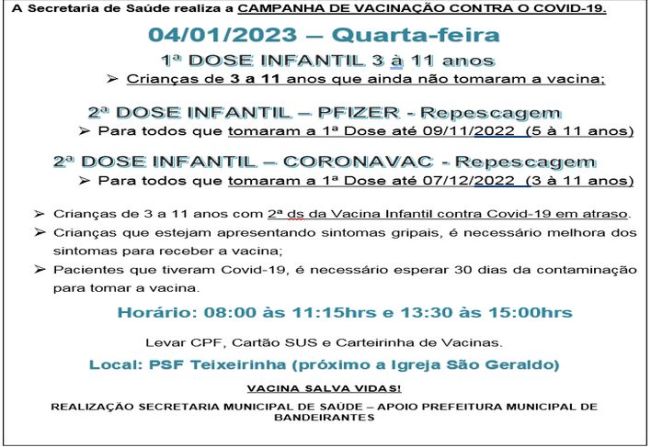 VACINAÇÃO INFANTIL COVID-19
