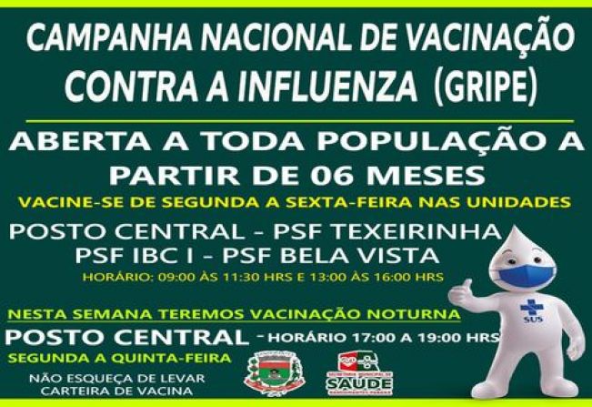 VACINA CONTRA A INFLUENZA (GRIPE)