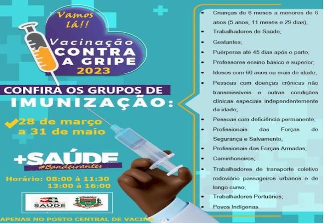 Campanha Nacional de Vacinas contra Influenza 2023