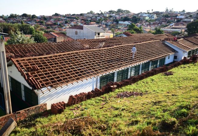 Cobertura da Escola Moacyr Castanho