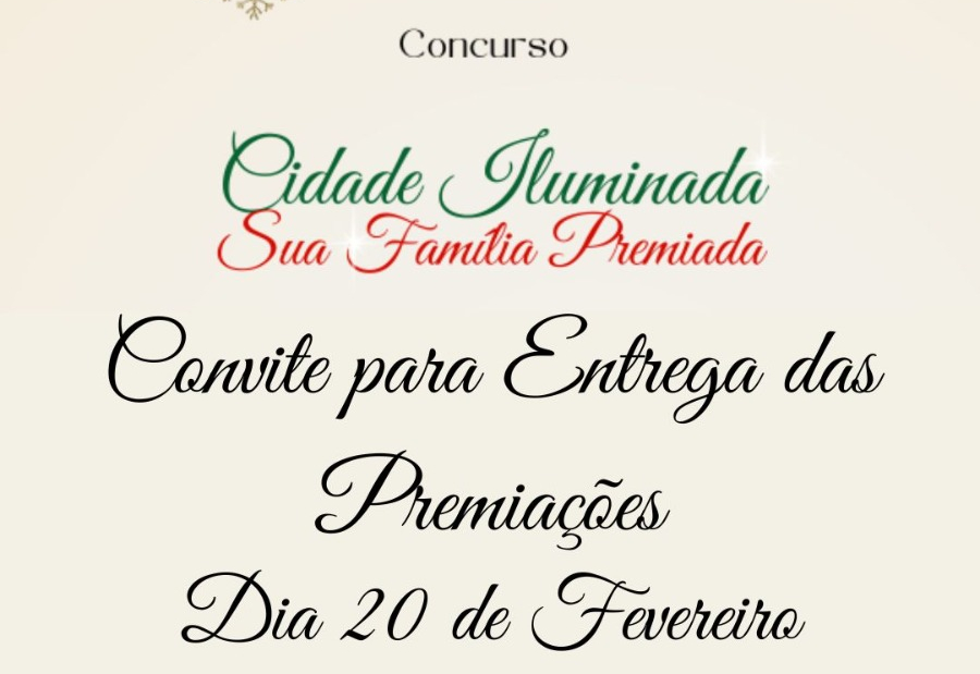 VENCEDORES DO CONCURSO “CIDADE ILUMINADA, SUA CASA PREMIADA” PARTICIPARÃO DE ENTREGA SIMBÓLICA DA PREMIAÇÃO