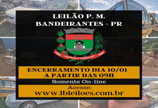 LEILÃO PREFEITURA BANDEIRANTES - PR
