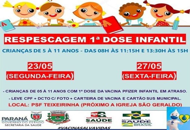 REPESCAGEM 1º DOSE INFANTIL