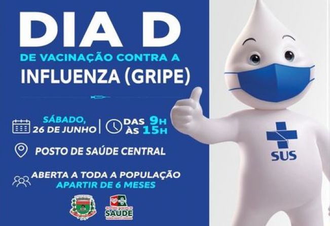 AMANHÃ SABADÃO É DIA DE VACINAR CONTRA A GRIPE!!