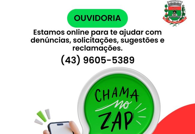 PREFEITURA DE BANDEIRANTES APRESENTA NOVO OUVIDOR E CANAL DE ATENDIMENTO VIA WHATSAPP