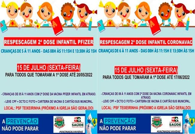 REPESCAGEM  2º DOSE INFANTIL