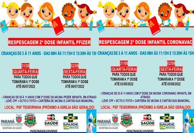 REPESCAGEM  2º DOSE INFANTIL