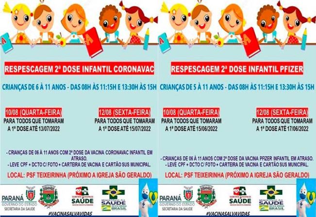 REPESCAGEM  2º DOSE INFANTIL