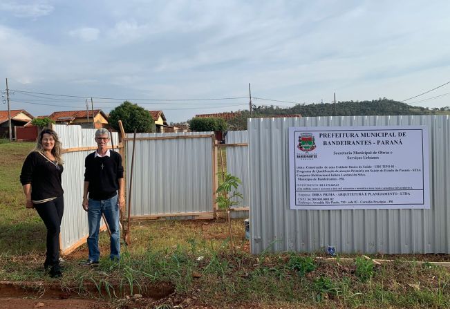 Começou hoje, segunda-feira (10), a construção da nova Unidade Básica de Saúde (UBS), no bairro Julieta Lordani da Silva.