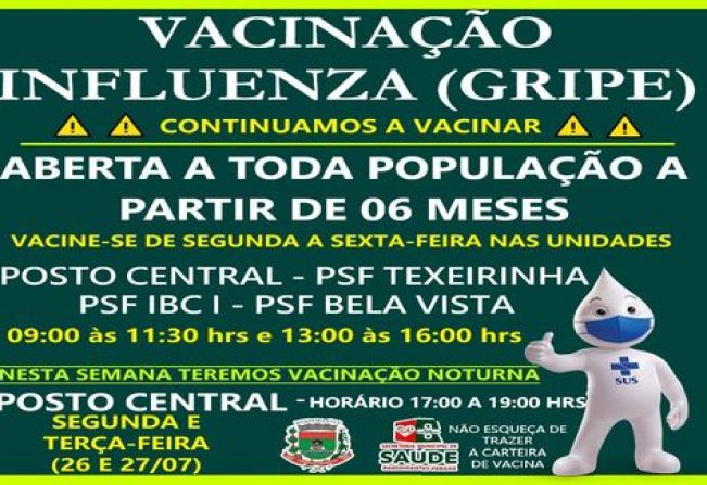 VACINA CONTRA A INFLUENZA (GRIPE)