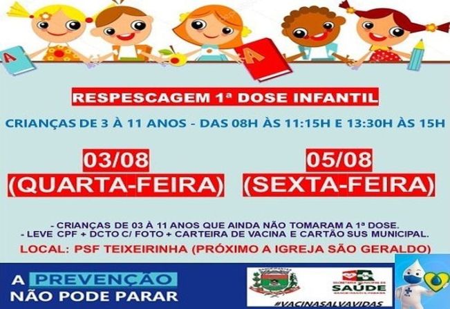 REPESCAGEM 1º DOSE INFANTIL