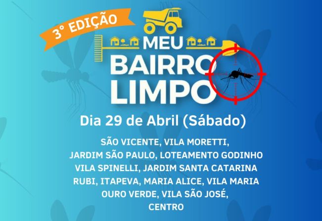 Trabalho pesado das equipes “Meu Bairro Limpo – edição DENGUE” recolhem em torno de 20 caminhões cheios de materiais inservíveis no primeiro dia