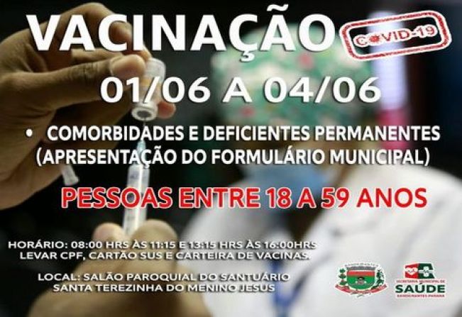 VACINAÇÃO: 18 A 59 ANOS